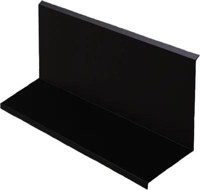 Obrázok produktu pre Vrchné oplechovanie RŠ 250, 3 bm, lakovaný zinok, čierna (RAL9005)