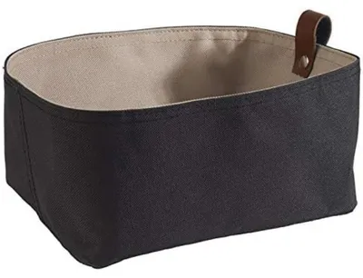 Broodzak aus Kunstfaser, 24x16 cm, beige/dunkelgrau