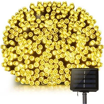 Produktbild von YOGY WARM Solar-Lichterkette – 400 warmweiße LEDs – 3,3 m – 8 Modi