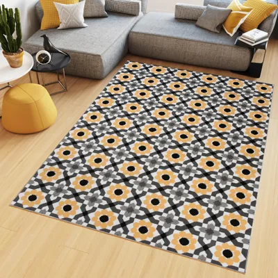 Obrázok produktu pre Tapiso Koberec MAYA Modern Cream Grey Yellow Spálňa ÖKOTEX 200 x 300 cm