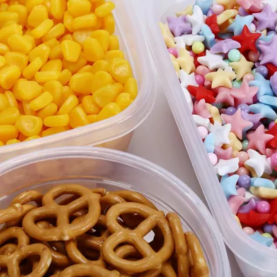 Produktbild von Küchenbehälter 5er Pack, BPA-freie Plastikdosen, stapelbar, mikrowellengeeignet
