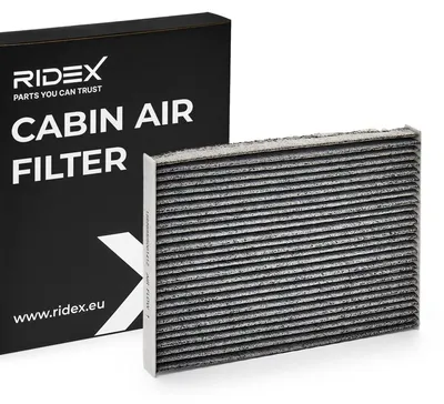 Produktbild von RIDEX 424I0291 Aktivkohle Innenraumfilter Pollenfilter für NISSAN Qashqai / Qashqai +2 I (J10, NJ10) X-TRAIL (T31) Qashqai / Qashqai+2 I Van Rogue I