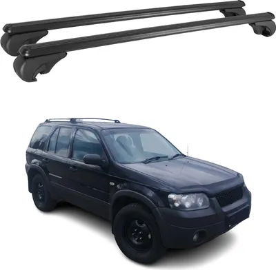 Produktbild von Dachträger für Ford Maverick 2001-2005 Gepäckträger Grundträger Alu Schwarz 2x