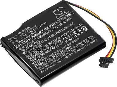 Immagine prodotto di TECHTEK Batteria compatibile con [TomTom] 4EN6.001.02, 4EN62, 4EN62. 4EN6.001.02, Start 60, Start 60 EU, Start 60 M, VIA 1605 sostituisce AHA11111003