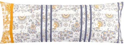 Obrázok produktu pre OBAL na relaxačný vankúš - 45x120 cm - sivá, oranžová