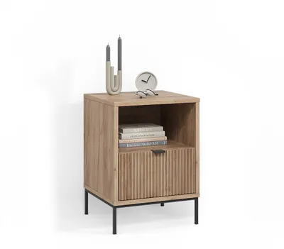 Immagine prodotto di Comodino Livinity Aterno Quercia vichinga con 1 cassetto, Model 58899