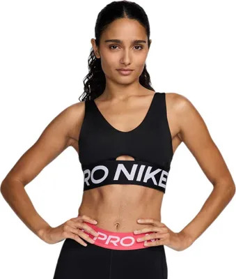 Produktbild von Nike Pro Indy Plunge Sport-bh Mittlerer Halt Schwarz S Frau Schwarz S