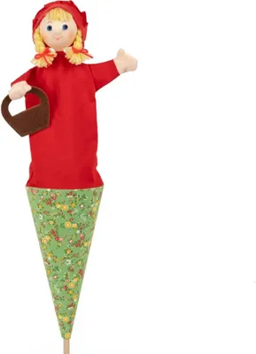Produktbild von Rotkäppchen 55 cm 3in1, Tütenkasper