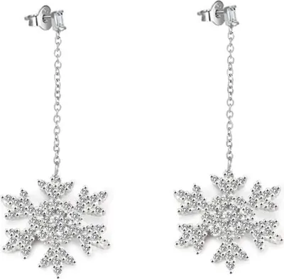 Immagine prodotto di Orecchini in argento lucido Fiocchi di neve AGUP2753