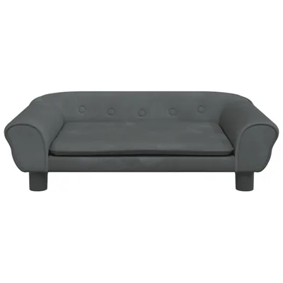 Produktbild von vidaXL Hundebett Dunkelgrau 70x48x22 cm Samt - Hundebett - Hundebetten - Hundesofa - Haustiersofa