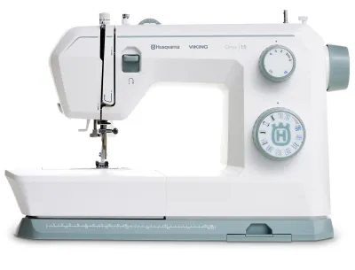 Produktbild von Husqvarna Viking ONYX15, Grau, Dunkelgrün, 4 Step, 204 mm, 454 mm, 279 mm, 6,1 kg
