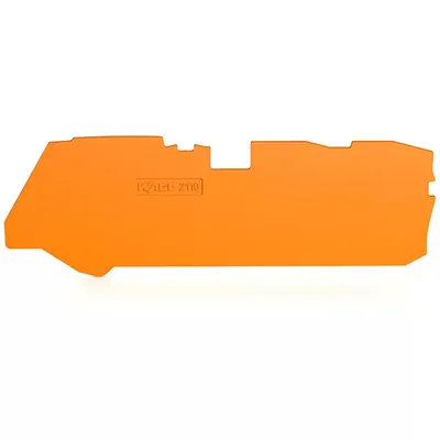 Produktbild von 100 End- und Zwischenplatten mit 1 mm Dicke für 3-Leiter-Verbindungsklemmen, Orange