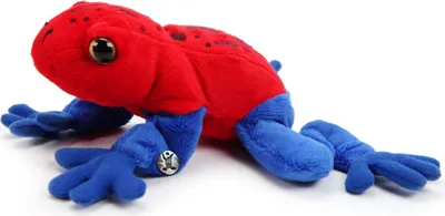 Produktbild von Frosch Kuscheltier Erdbeerfrosch Pfeilgiftfrosch Amphibien Plüschtier BLUE-JEANS