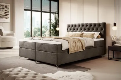 Obrázek produktu pro Čalouněná postel 180x200 ADRIA s úložným prostorem - hnědá