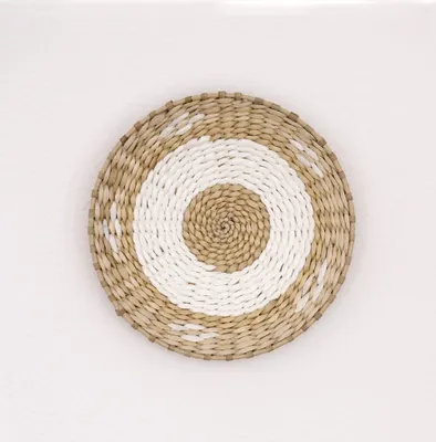 Productafbeelding van DECCARO wandmand "Boho", wit, klein