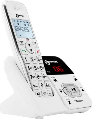 Produktbild von Geemarc, Seniorentelefon Verstärkt mit Anrufbeantworter AmpliDect 296, Weiß