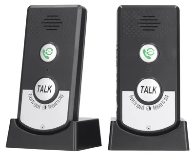 Drahtloses Intercom-System, 2-Wege, 20–50 m Reichweite, Schwarz
