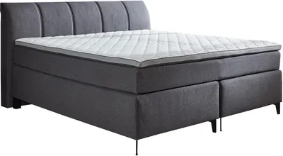Produktbild von Boxspringbett - 180 x 200 cm - Anthrazit - Stoffbezug