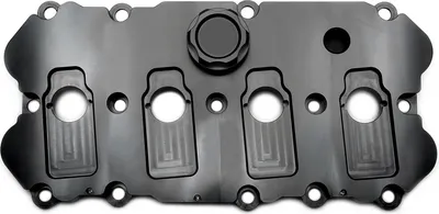 Image de Ventildeckel Alu gefräst MQB-Plattform EA113 SCHWARZ für Audi Seat Skoda VW TFSI