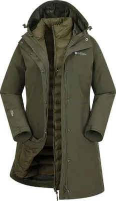 Produktbild von Mountain Warehouse - "Alaskan" Jacke 3 in 1 für Damen MW2051 (36 DE) (Khakigrün)