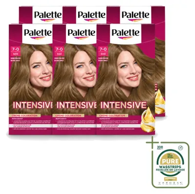 Immagine prodotto di 6 confezioni di tinta per capelli Poly Palette, colore biondo scuro 500, contenimento 115 ml ciascuna, confezione da 6 pezzi