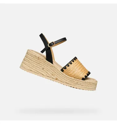 Produktbild von Geox Schwarze Damensandalen Alemeria 39