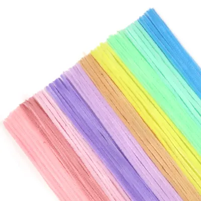 Chenilledraht 400 Stück, bunt, 6 x 300 mm, Basteldraht