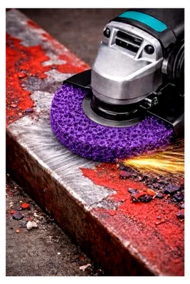 Produktbild von Q-Tools® CSD Scheibe 125 mm | 1 Stück | Grobreinigungsscheibe für Winkelschleifer