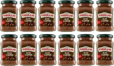 Produktbild von 12x Star Tigullio GranPesto Pesto Olive e Mandorle Oliven & Mandeln 190g Sauce Soße in Glas