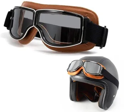 Produktbild von Motorradbrille mit Kunstleder, Motocross-Design, für Männer