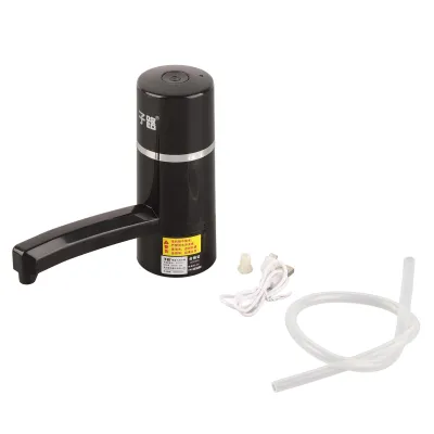 Obrázok produktu pre 1 x bezdrôtová dobíjacia fľaša, pitná voda, elektrická pumpa, prenosný dávkovač, USB (čierna)