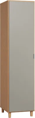 Produktbild von Schmaler 47 cm breiter Kleiderschrank mit 1 Tür | Farbe: Eiche
