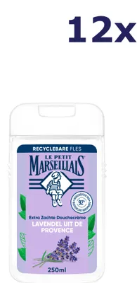 Produktbild von 12x Le Petit Marseillais Lavender douchegel 250ML