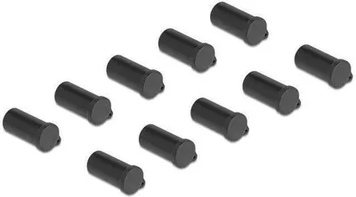 Produktbild von DELOCK Staubschutz für MC4 - DL4 Buchse 10 Stück schwarz
