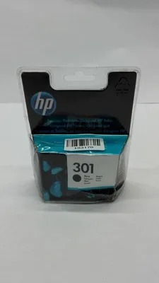 Produktbild von HP 301 Schwarz Original Druckerpatrone, Standardertrag, Schwarz, Tinte auf Pigmentbasis, 3 ml, 1 Stück(e), 170 Seiten