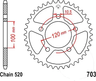Obrázek produktu pro Zębatka ESJOT "32125"520