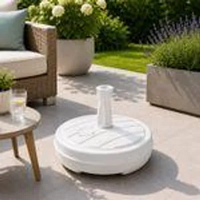 Produktbild von Sonnenschirm-Ständer 13L Weiß Ø43cm Höhe 13cm