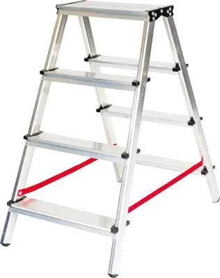 Zdjęcie produktu dla Drabina aluminiowa dwustronna 2x5 150kg 114cm