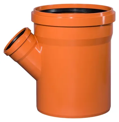 Produktbild von PVC-Abzweigrohr Osma KGEA 45°, DN 400 x 160, orange