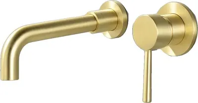 Immagine prodotto di Rubinetto per lavabo, design a parete, rotazione a 360 gradi, oro spazzolato 21
