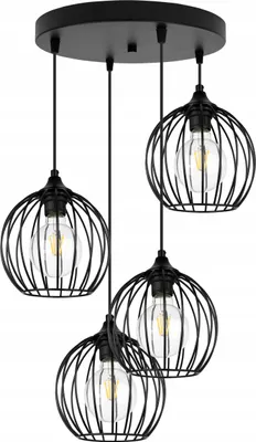Obrázok produktu pre Čierna Závesná Lampá Loft Led Lustre