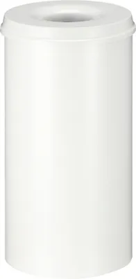 Image de V-Part - Feuerlöschender Papierkorb 50 Liter - Steel   - Grauweiß (R9002)