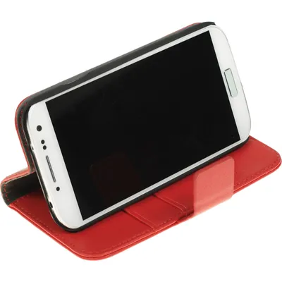Produktbild von PhoneNatic Kunst-Lederhülle kompatibel mit Samsung Galaxy S4 - Premium rot + 2 Schutzfolien
