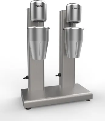 Immagine prodotto di Frullatore professionale con 2 contenitori in acciaio inox da 0,75 litri, attivabili singolarmente.