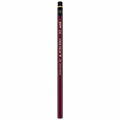 Zdjęcie produktu dla Mitsubishi Pencil Hi-uni Drewniany Ołówek Grafitowy • Twardość 3H