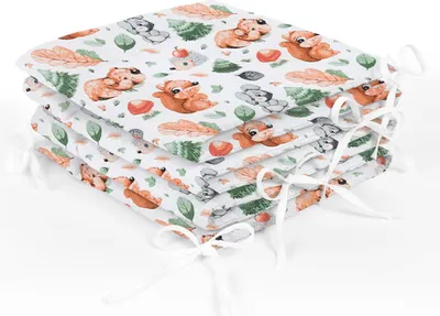 Produktbild von Amilian Bettumrandung Babybett Baby Kinder Nestchen Kantenschutz Bettnestchen Kopfumrandung für Laufstall Bettausstattung Bettschlange 210 cm