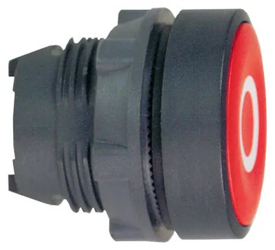 Image de Bouton plat, rouge, (0) - Bouton poussoir rouge IP66 ZB5AA432