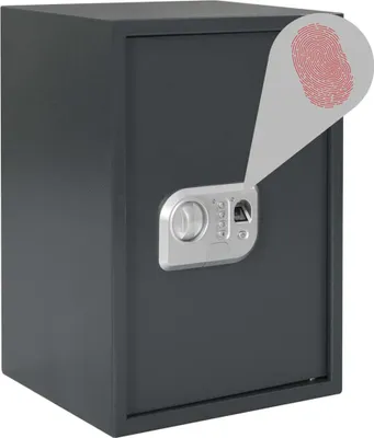 Obrázek produktu pro vidaXL Digitální trezor se zámkem tmavě šedý 35 x 31 x 50 cm ocelový