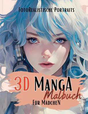 Produktbild von 3D Manga Malbuch für Mädchen (Manga Malbücher, Lucy´s)