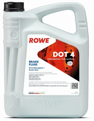 Produktbild von ROWE 25101-0050-99 Brake Fluid DOT 4 Bremsflüssigkeit Brems Flüssigkeit 5L Brake Fluid